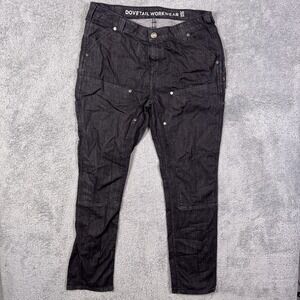 Dovetail Workwear Maven Jeans Womens 16/32 Workwear Utility Double Knee Slim